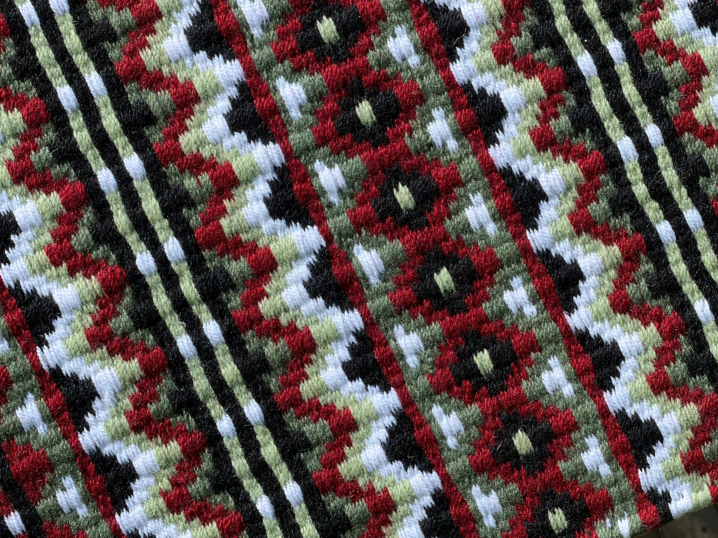 B526 Oversized Saddle Blanket Show Black, Whtie, Brick Red, Pistachio, Olive Green