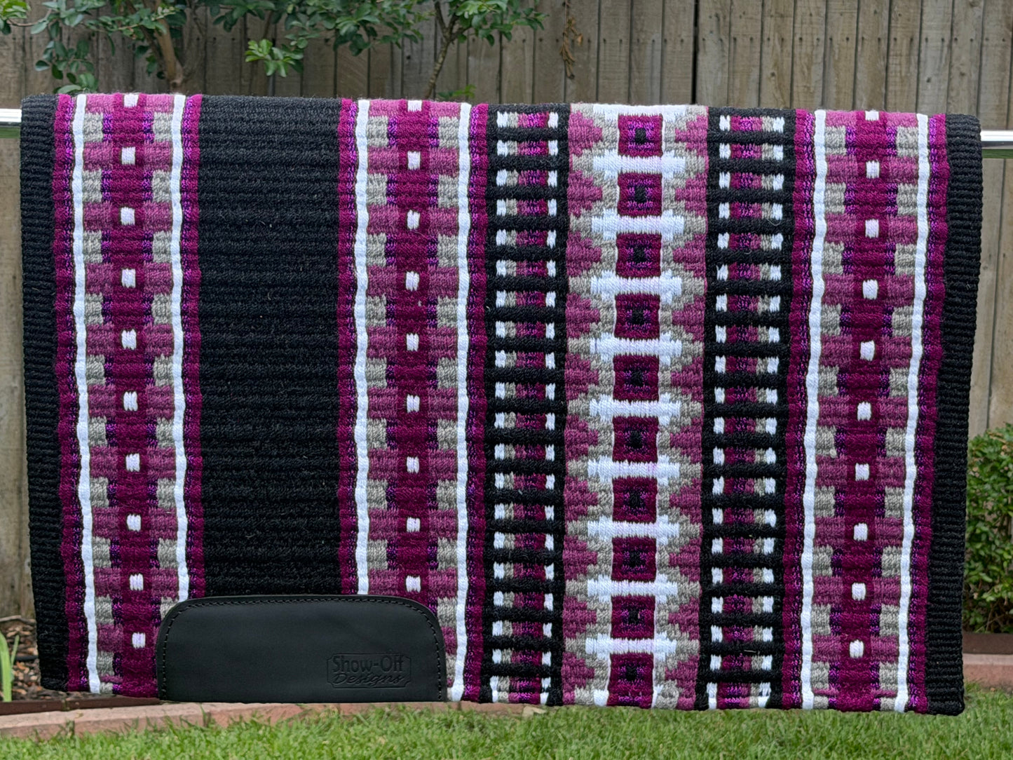 B553 Oversized Saddle Blanket Black, Grape Juice, Light Grape Juice, White, Ash, Matte Metallic Grape Juice
