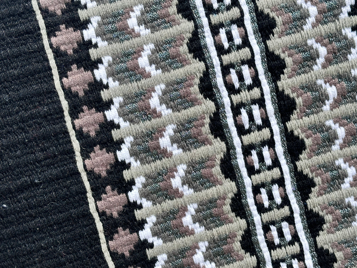 B364 Oversized Saddle Blanket Black, Ash, White, Charcoal, Matte Metallic Charcoal, Mauve