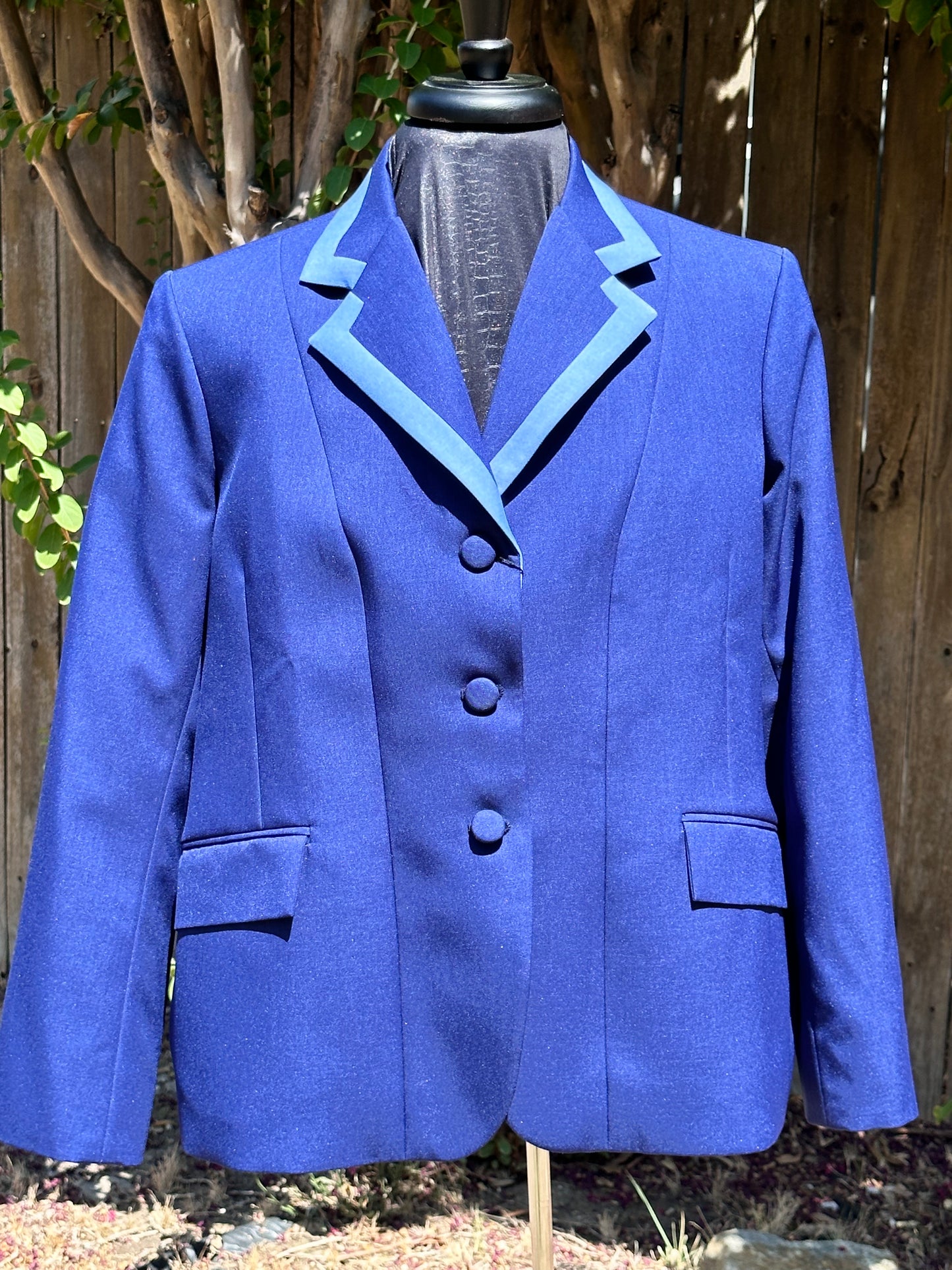 #NKpant/coat Showmanship/Halter Suit 46 bust Royal blue