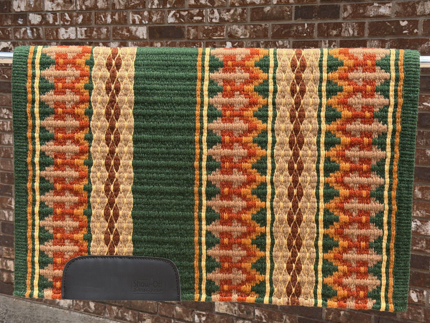B620 Oversized Saddle Blanket Hunter Green, Rust, Indian Tan, Sheep Skin, French Tan, Chestnut Brown