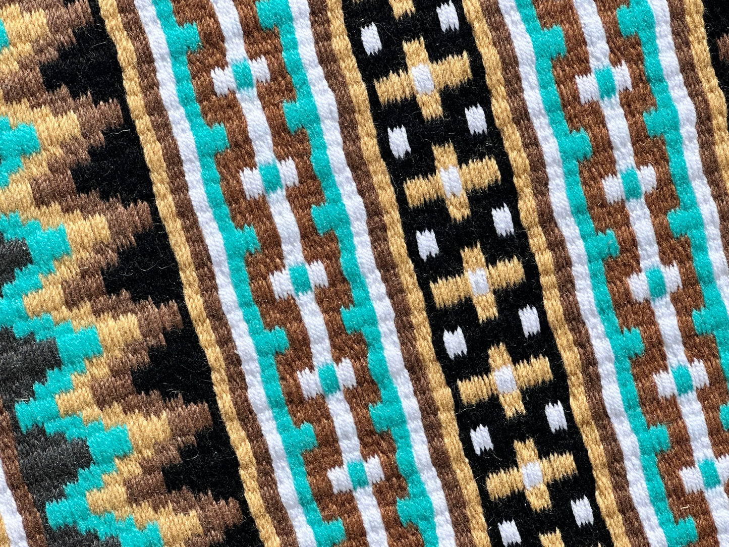B415 Oversized Saddle Blanket Black, White, Mint Green, Raw Umber, Sheep Skin, Charcoal