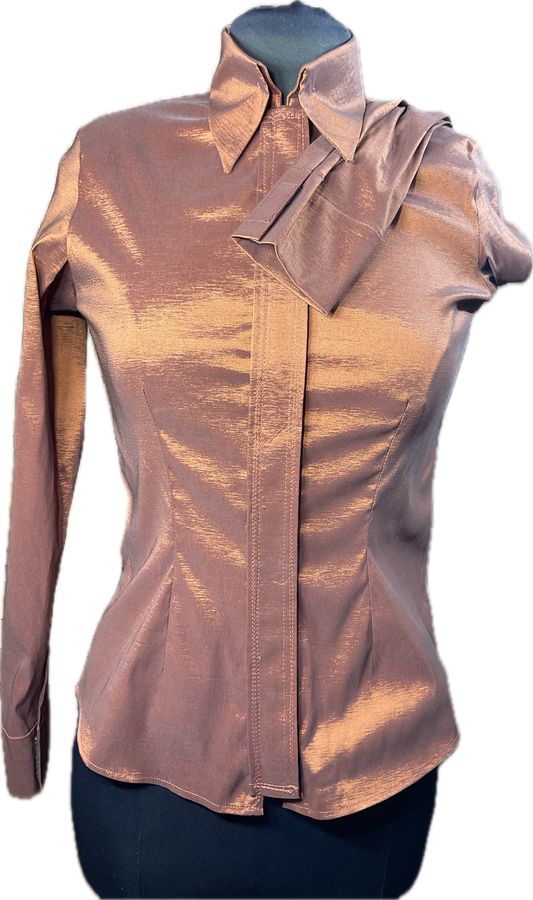 Copper Gold Stretch Taffeta