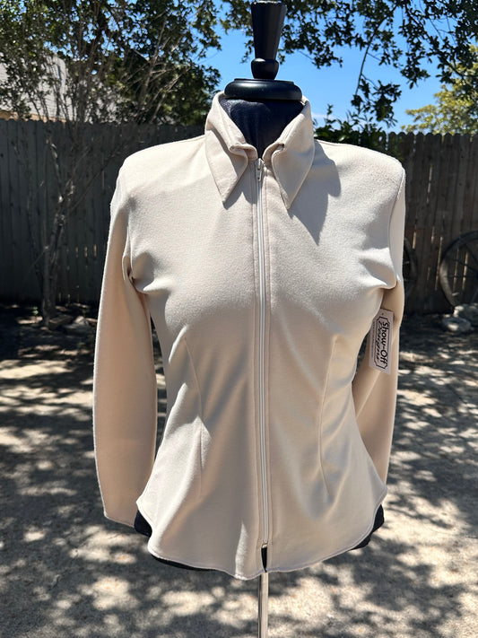 Adult Plain Zip Up Tan