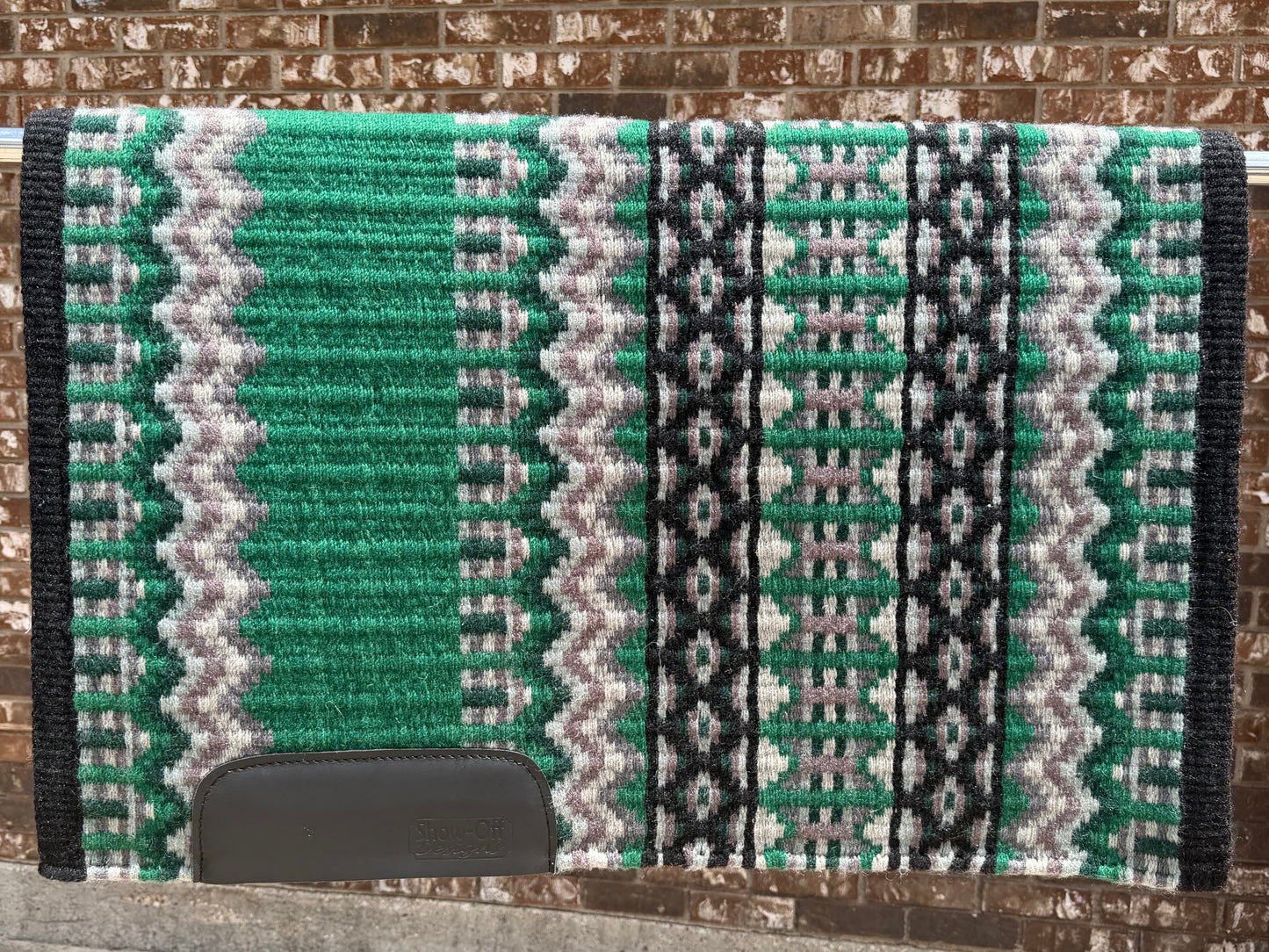 B624 Oversized Saddle Blanket Black, Dark Kelly Green, Ash, Grey, Charcoal