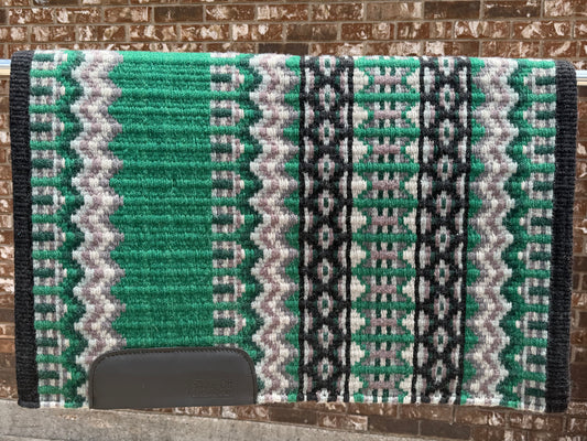 B624 Oversized Saddle Blanket Black, Dark Kelly Green, Ash, Grey, Charcoal