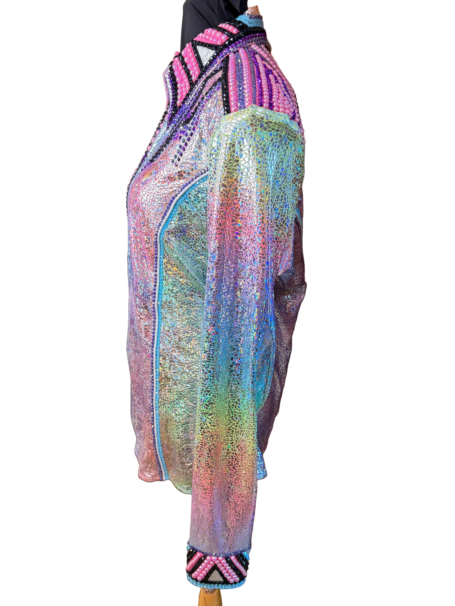 Large Foil Metallic Lycra Day Shirt