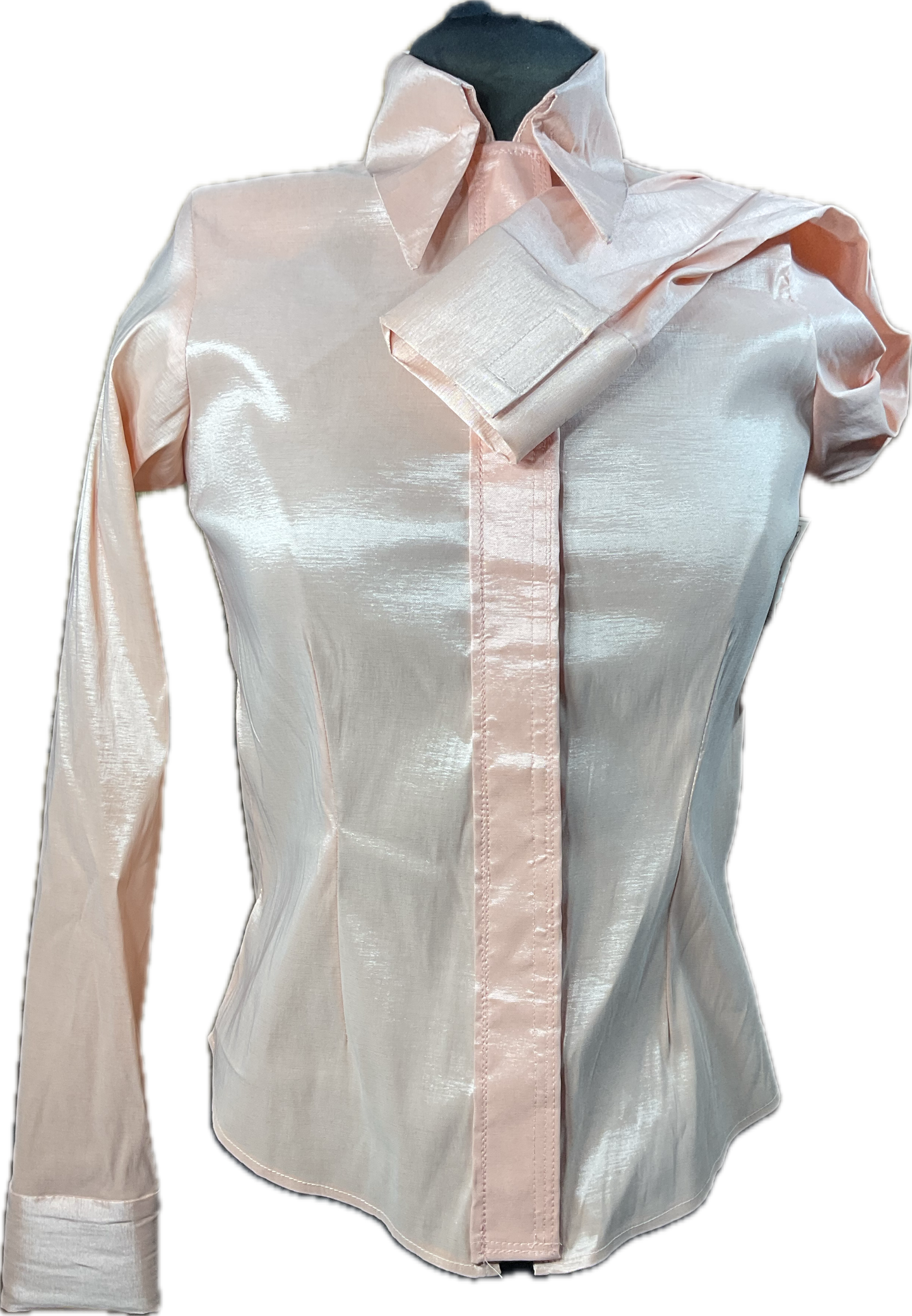 Peach Stretch Taffeta