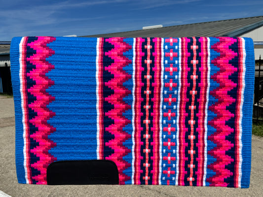 B383 Oversized Saddle Blanket Periwinkle, White, Coral, Raspberry, Hot Pink, Indigo, Light Coral