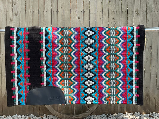 B114 Oversized Saddle Blanket Black, Matte Metallic Silver, Matte Metallic Royal Blue, Matte Red Metallic, Matte Orange Metallic, Matte Metallic Teal, Matte Metallic Raspberry, Matte Metallic Charcoal, Matte Metallic Black