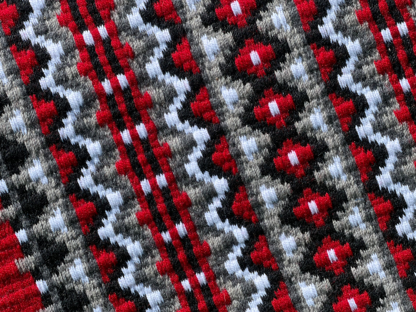 B521 Oversized Saddle Blanket Red, White, Ash, Charcoal, Black