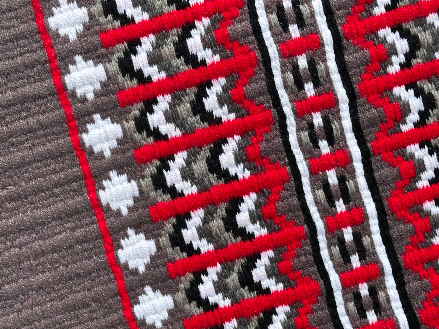 B359 Oversized Saddle Blanket Grey, Red, Black, White, Ash