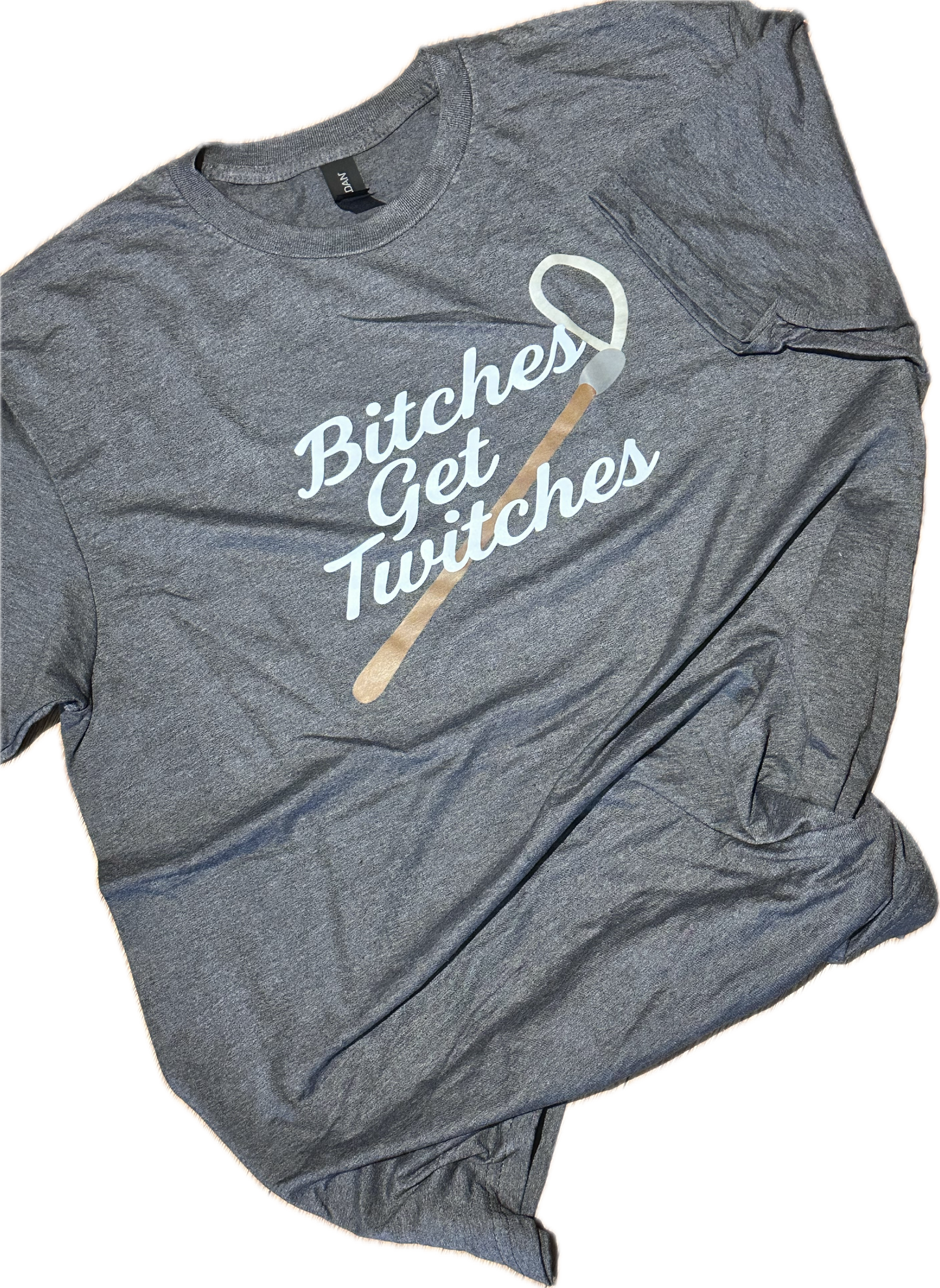 T-Shirt "Twitches" LARGE in charcoal heather