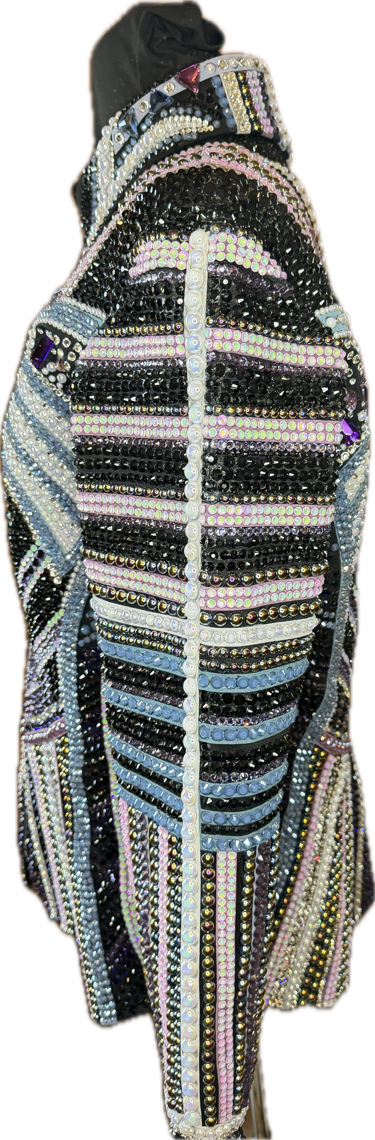 Medium Showmanship Jacket Black, Denim Blue, Lavender, White and Pale Pink