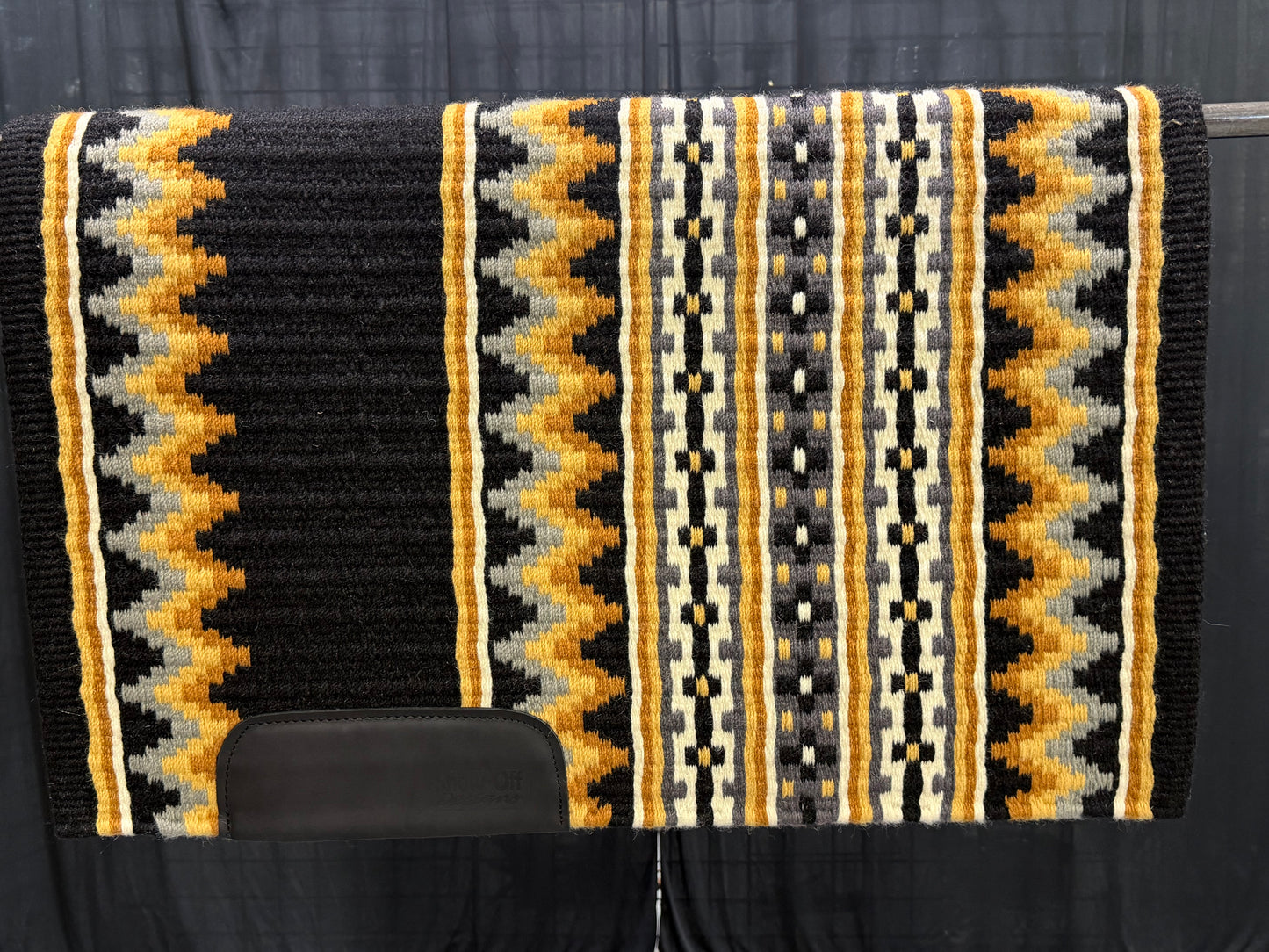 B588 Oversized Saddle Blanket Black, Ash, Caramel, Indian Tan, Cream