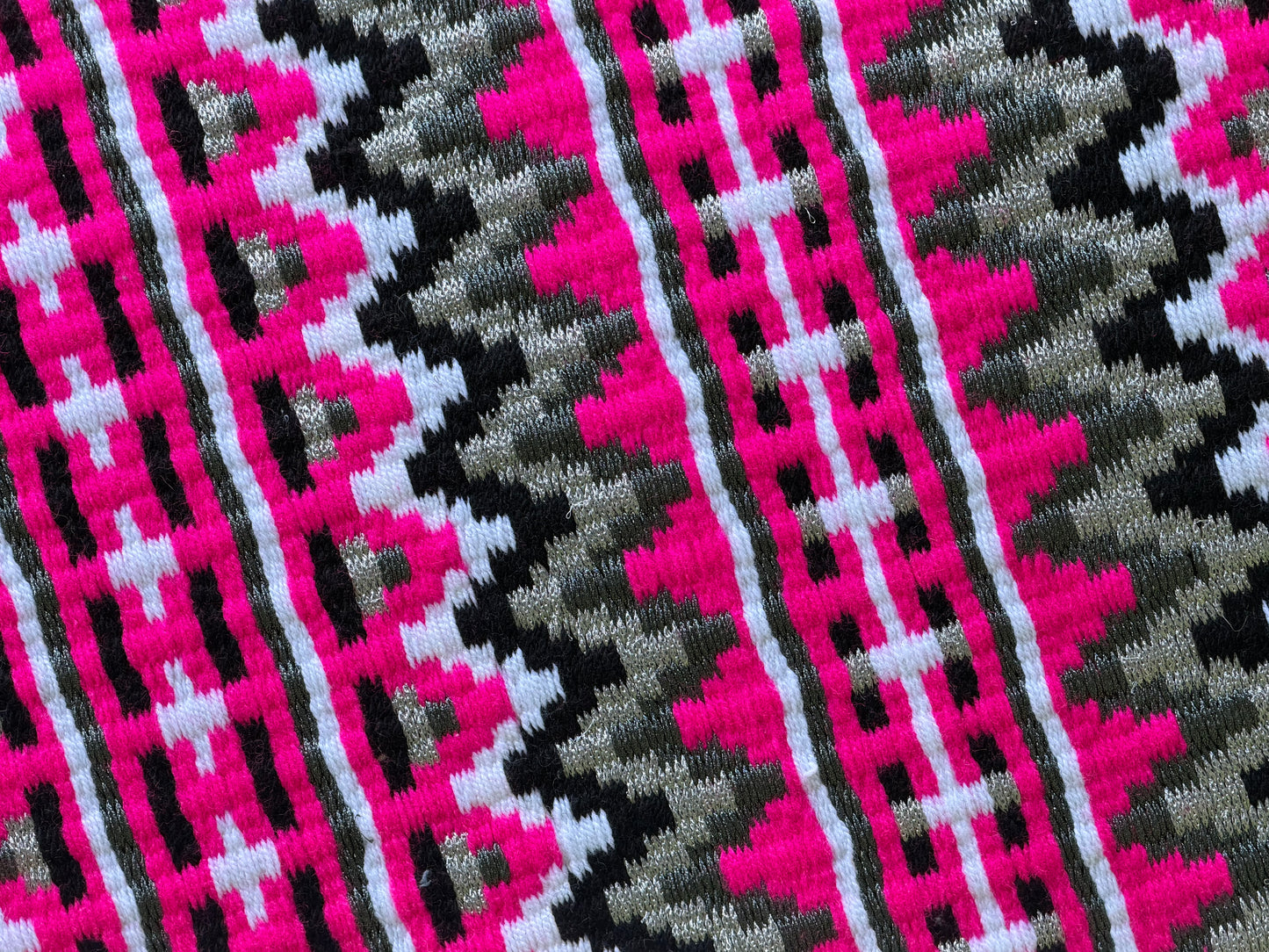 B576 Oversized Saddle Blanket Neon Pink, Black, White, Matte Metallic Charcoal, Matte Metallic Silver