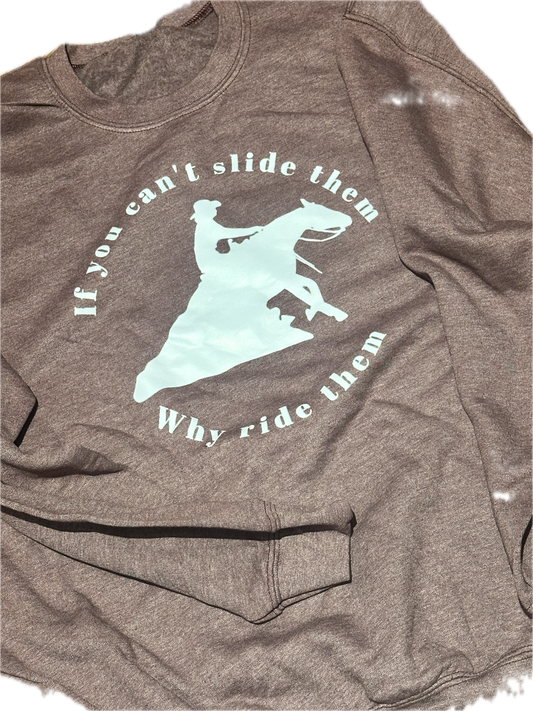 Sweatshirt "Slide them" MEDIUM in maroon heather