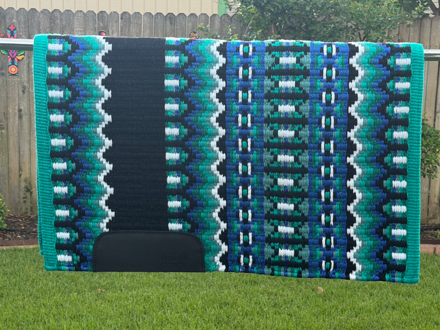 B570 Oversized Saddle Blanket Black, White, Royal Blue, Teal, Darl Teal, Matte Metallic Royal Blue, Soft Teal