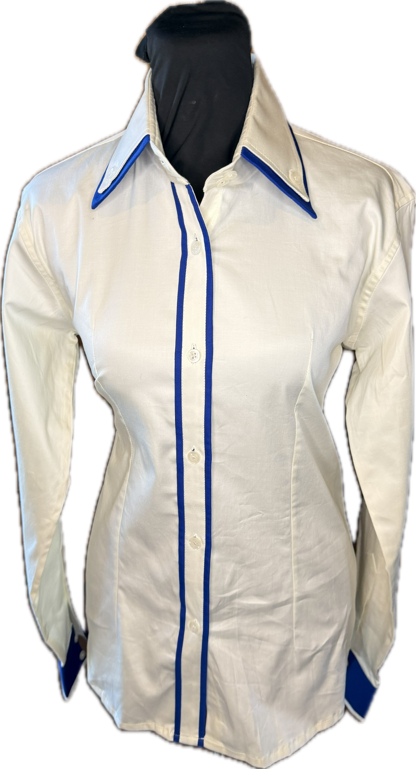 *38 Bust* Vest Set *Bright Royal Blue with Cream Matching Shirt and Belt