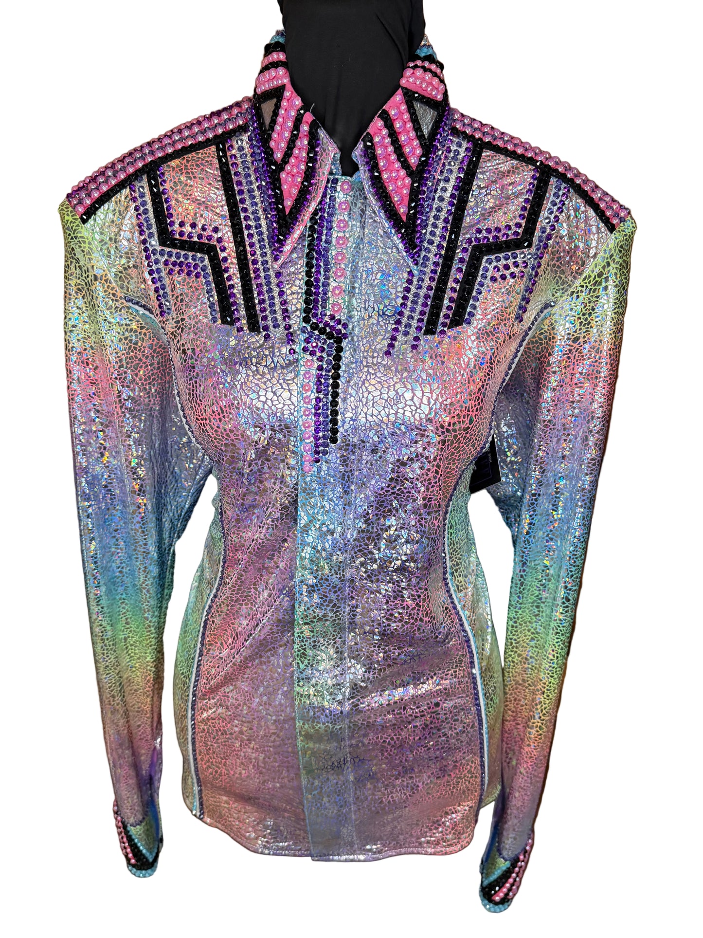 Large Foil Metallic Lycra Day Shirt