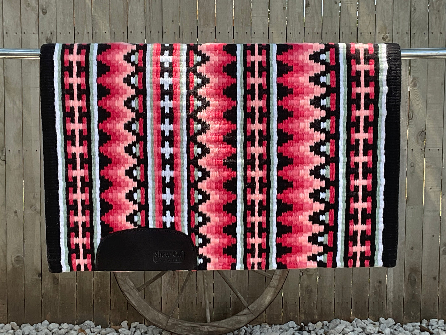 790 Oversized Saddle Blanket Black, Sachet Pink, White, Dark Coral, Peach