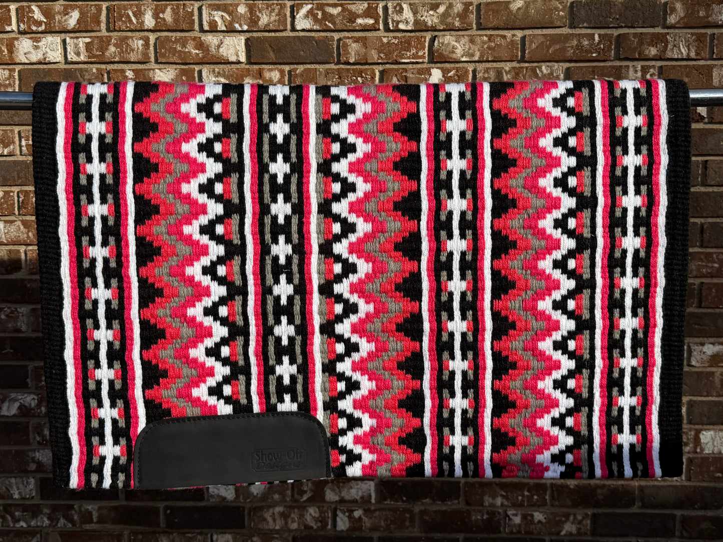 B465 Oversized Saddle Blanket Black, Dark Coral, Coral, White, Ash, Charcoal