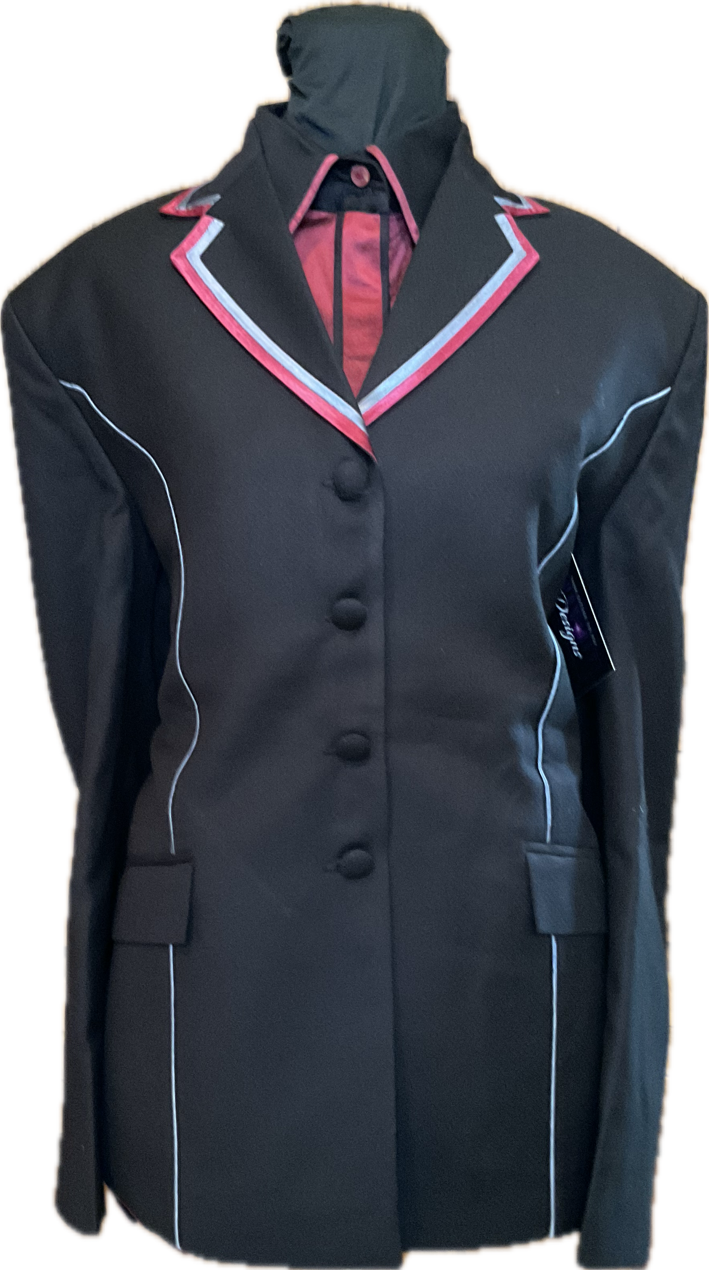 *40 Bust* Black, Burgundy and Blue Showmanship/Halter Suit Set.