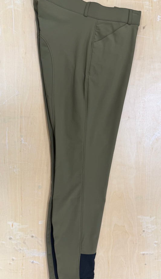 ***Pre-Sale*** Olive Green  breeches - Side Zip