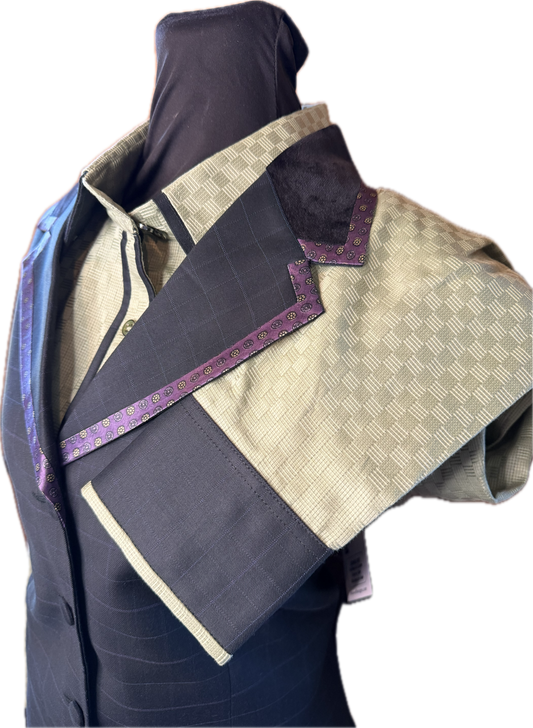 *40 Bust* Vest Set *Dark Green with Matching shirt and Belt