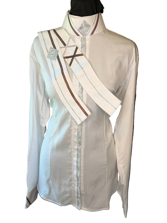 *44 Bust* Hidden Zipper with Design Down the Front