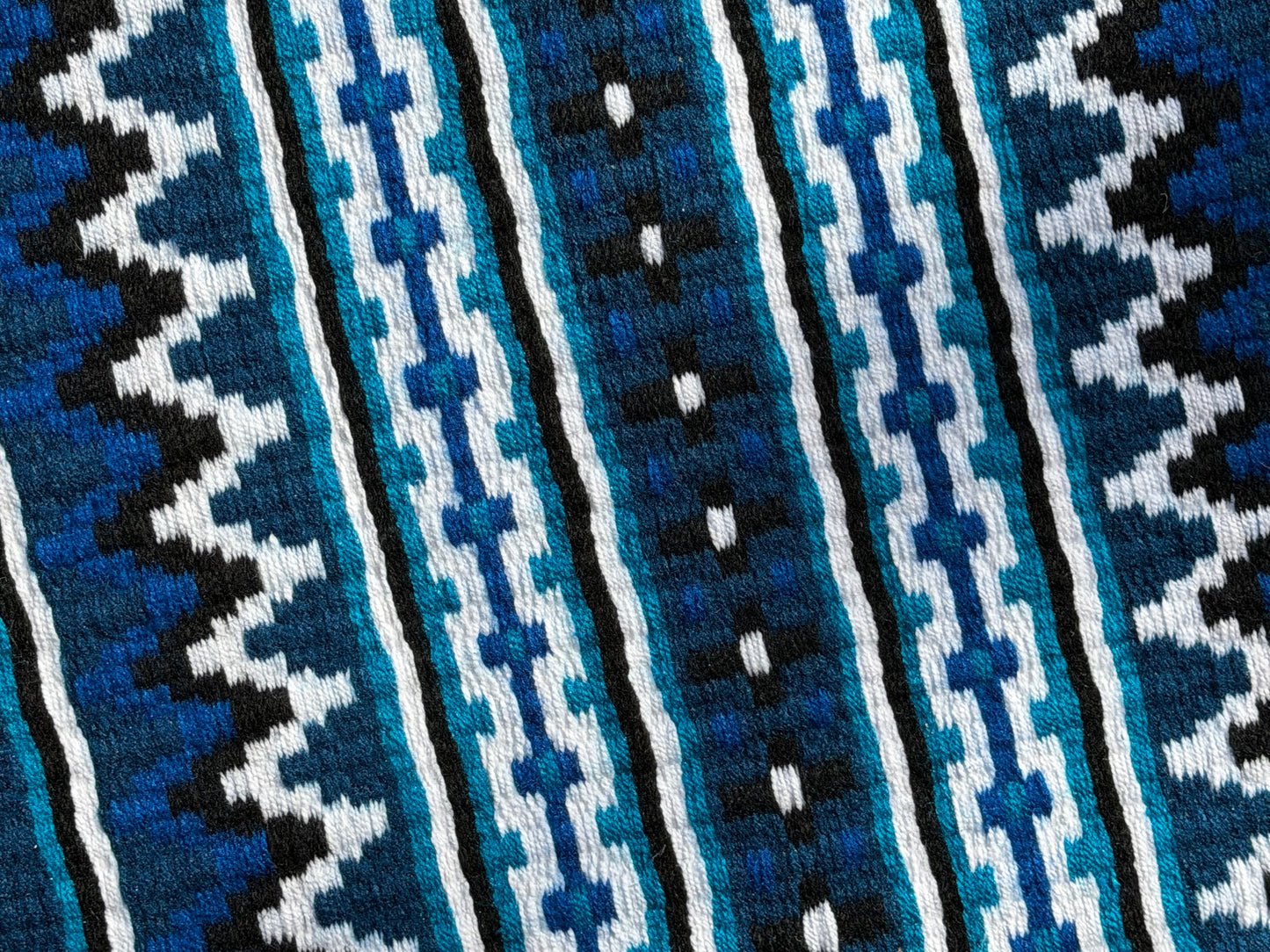 B474 Oversized Saddle Blanket Royal Blue, Teal, Black, White, Royal Blue