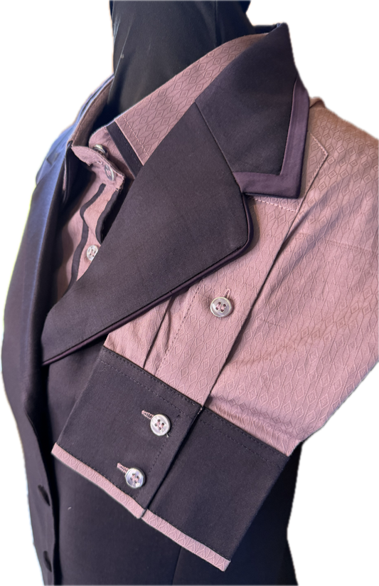 *48 Bust* Vest Set * Plum Vest and with Matching Shirt