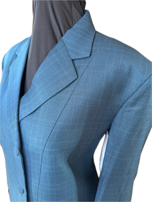 *38 Bust* Deep Dark Green Plaid