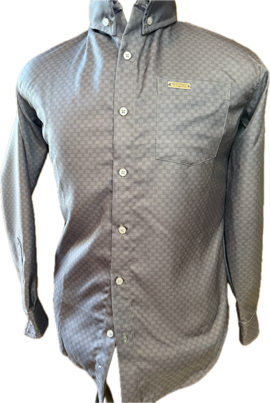Cowboy Couture Men's Shirt Charcoal Grey - Carbon Fiber -