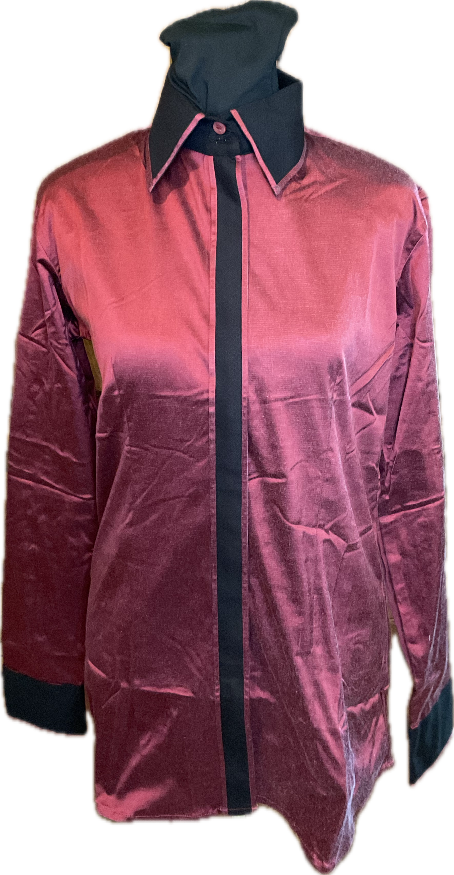 *36 Bust* Black, Burgundy and Gold Showmanship/Halter Suit Set.