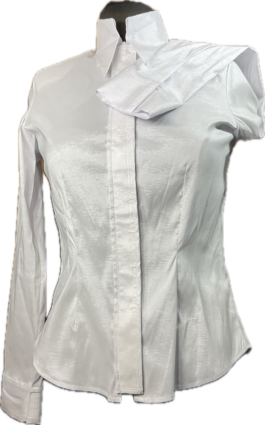 White Stretch Taffeta