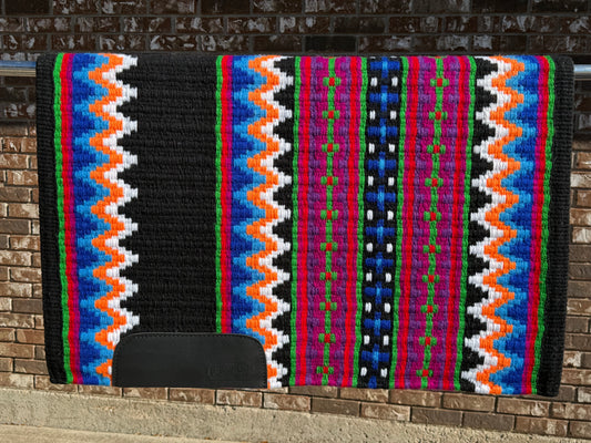 B454 Oversized Saddle Blanket Black, Emerald Green, Raspberry, Cranberry, Royal Blue, Orange, White, Soft Turquoise