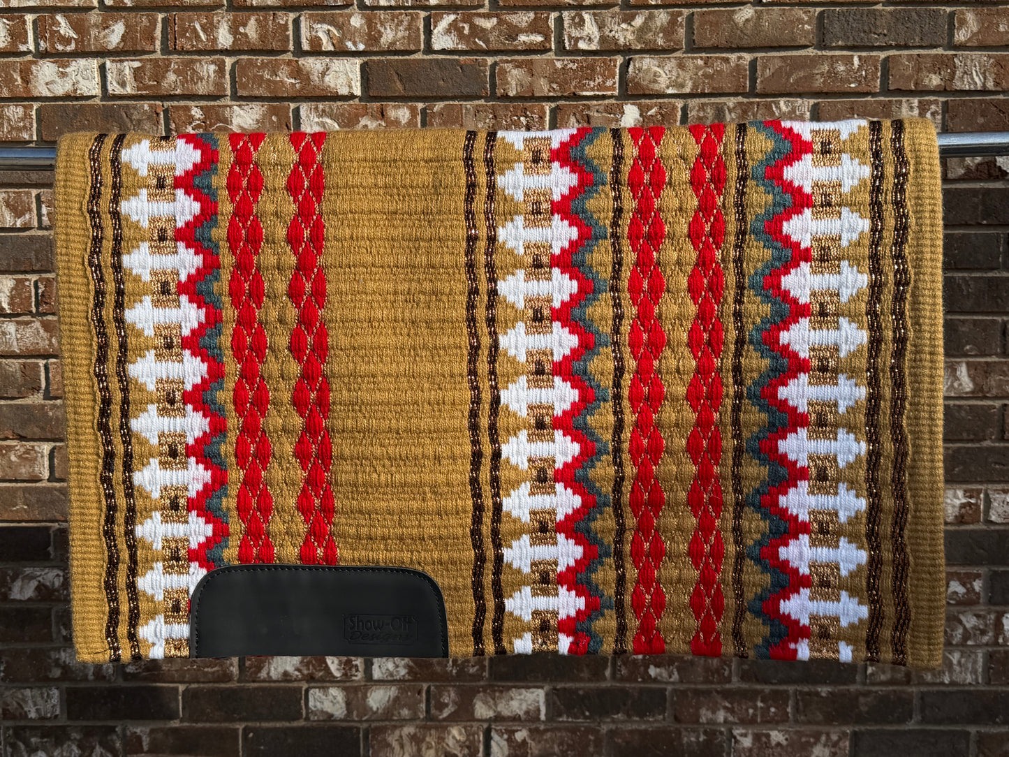B480 Oversized Saddle Blanket French Tan, Red, Charcoal, White, Matte Metallic Rose Gold, Copper Metallic