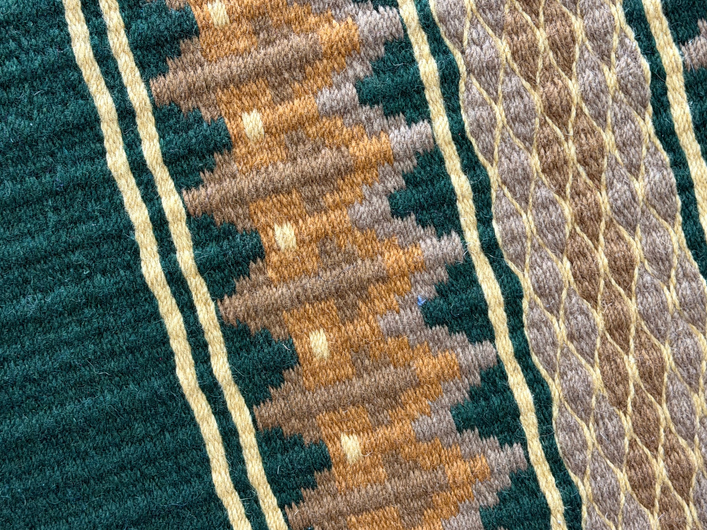 B595 Oversized Saddle Blanket Hunter Green, Indian Tan, Seductive Honey, Raw Umber, Indian Tan, Sheep Skin