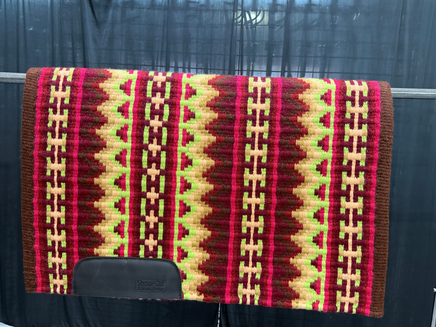 B602 Oversized Saddle Blanket Chestnut, Cranberry, Burgundy, Raw Umber, French Tan, Pistachio