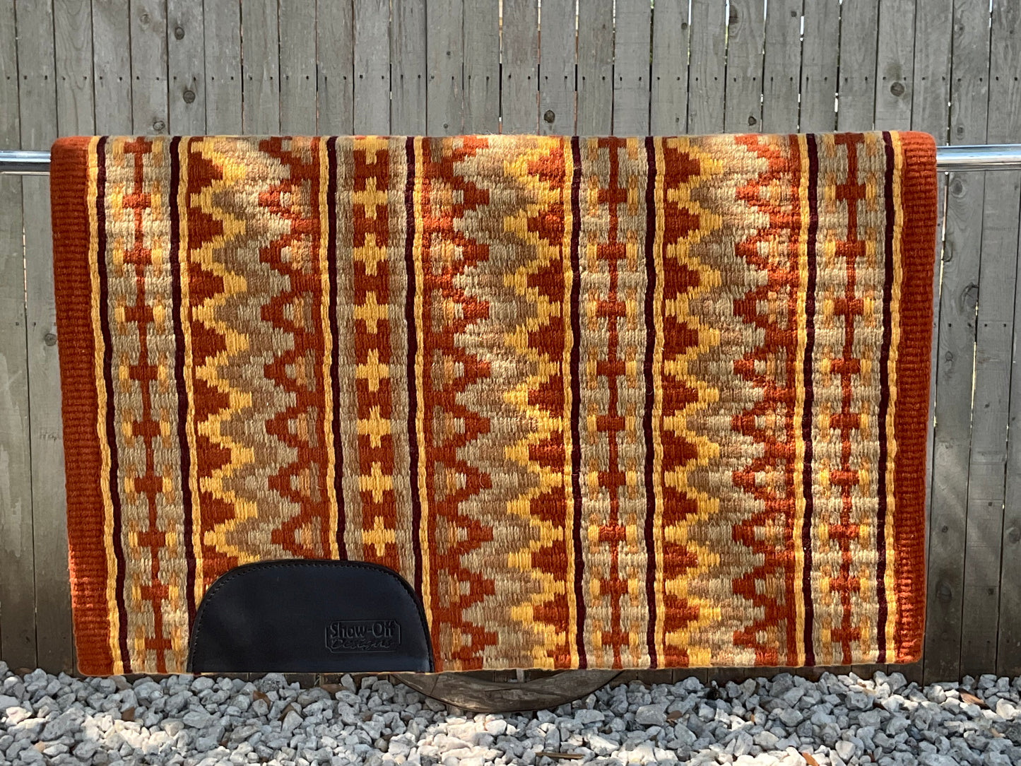 789 Oversized Saddle Blanket Rust, Caramel, Taupe, Gold, Fawn