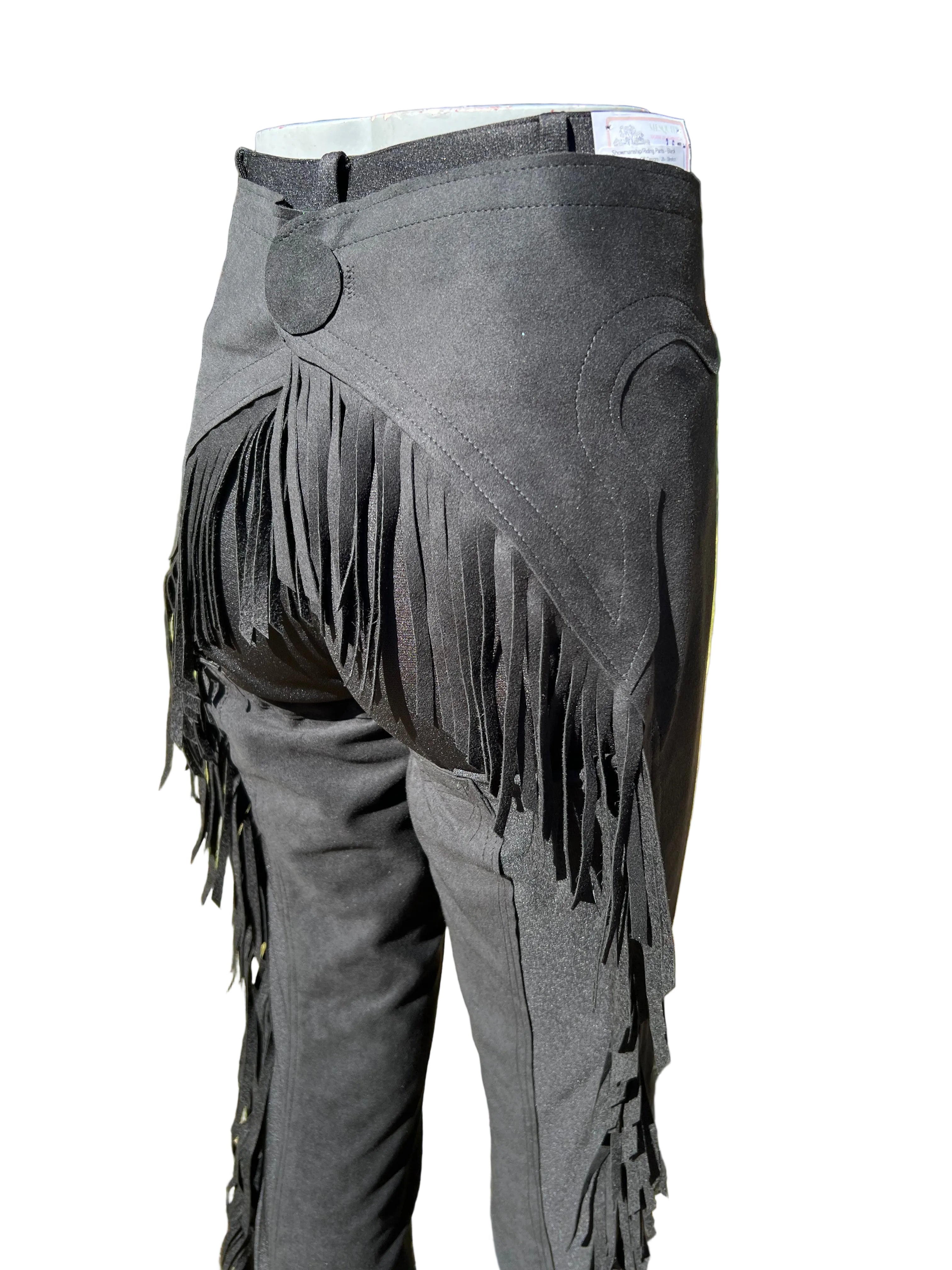 Chaps Off Ready Made Ultrasuede Chaps - kids - Black – Show-Off Designs