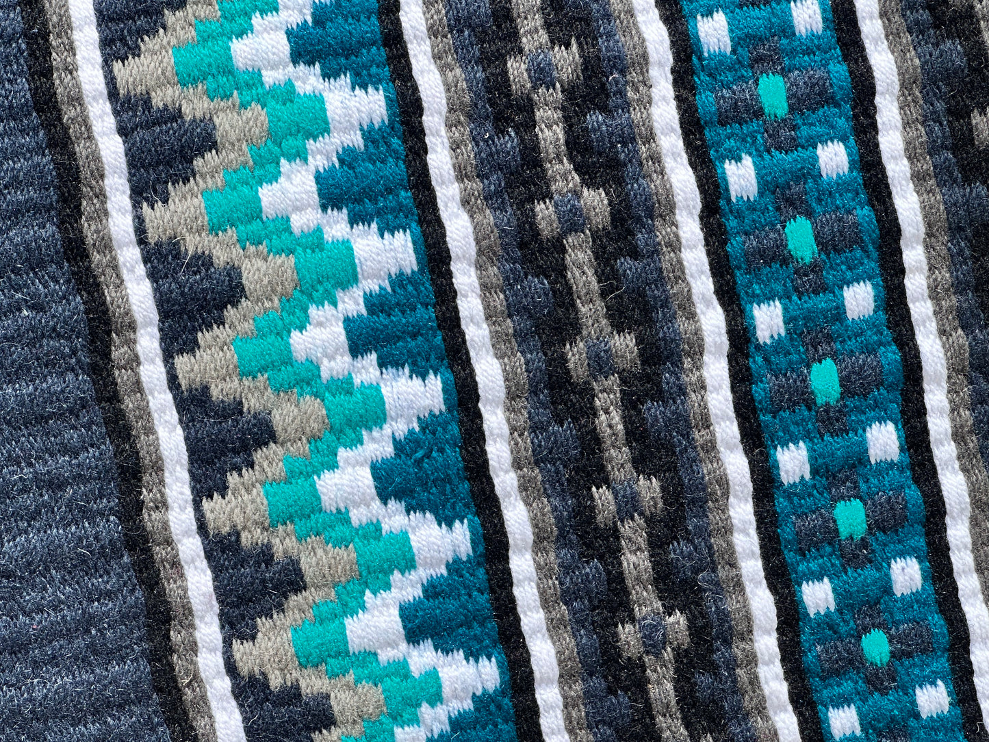B390 Oversized Saddle Blanket Show Navy Blue, Dark Navy, Black,, White, Ash, Charcoal, Dark Teal, Bright Teal
