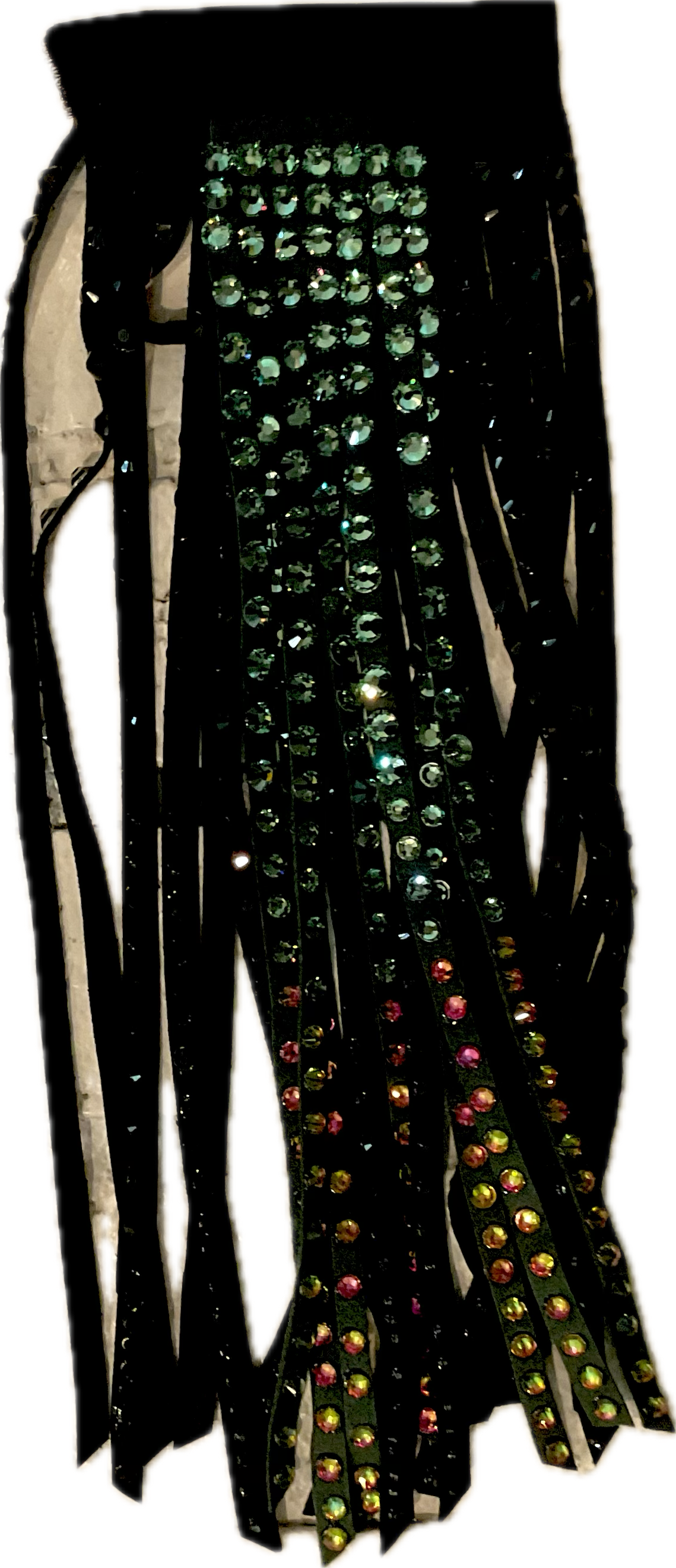 XL Black Vest Set with Burgundy, Rose Gold and Olive Green