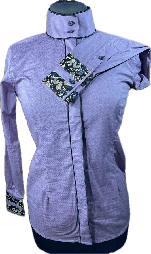 **34 Bust** THE WEEKENDER - Mauve black and floral print trims