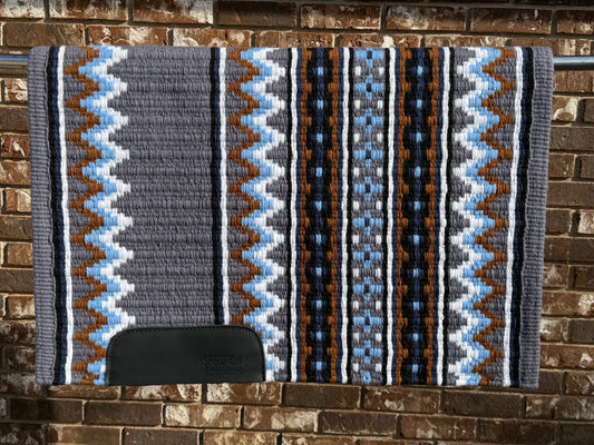 B490 Oversized Saddle Blanket Dark Silver Rose, White, Black, Navy Blue, Brown, Periwinkle