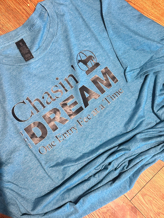 T-Shirt "Dreams" X-LARGE in blue heather