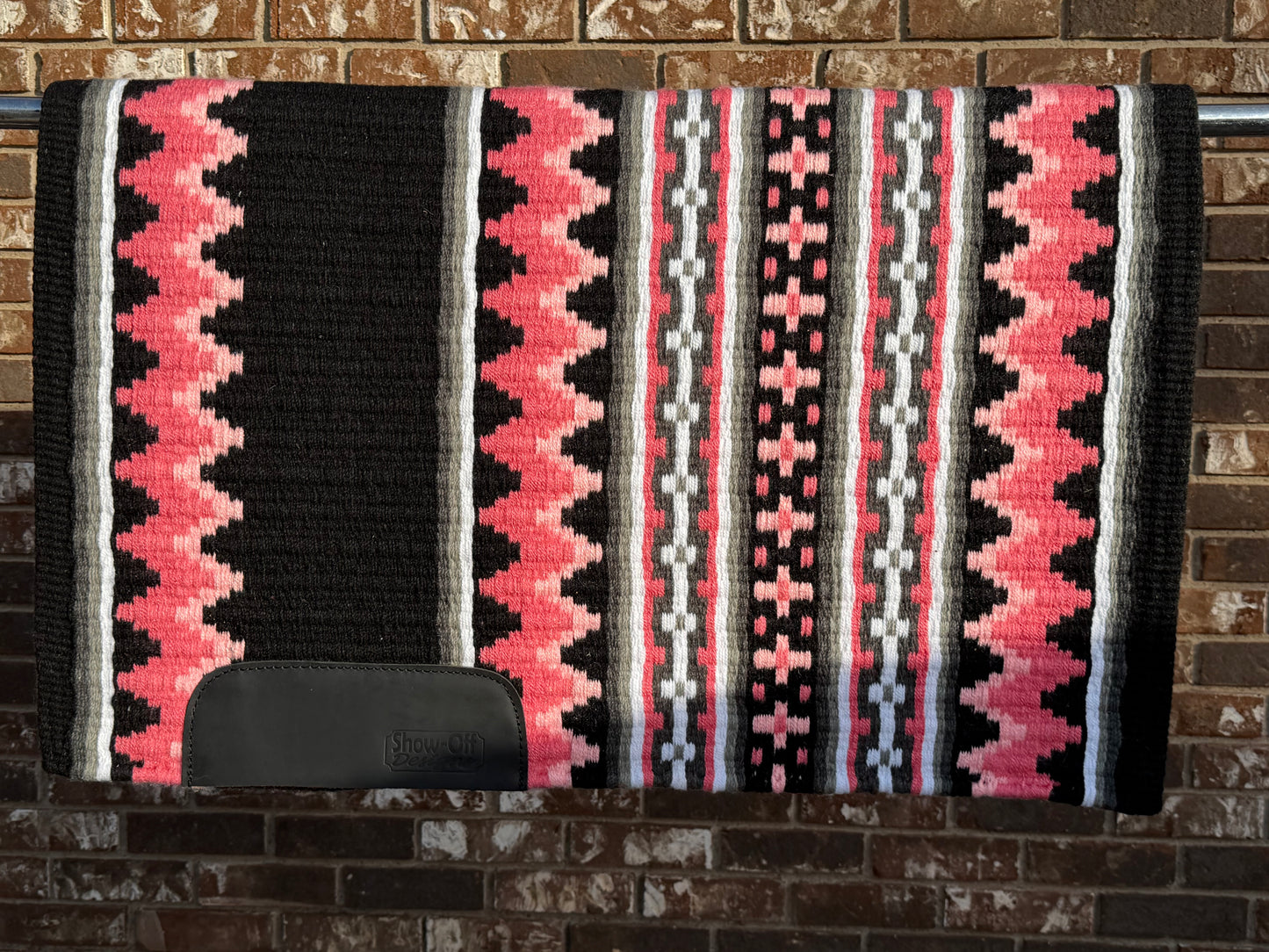 B459 Oversized Saddle Blanket Black, Rose Pink, Light Rose, Bubble Gum Pink, White, Ash. Charcoal