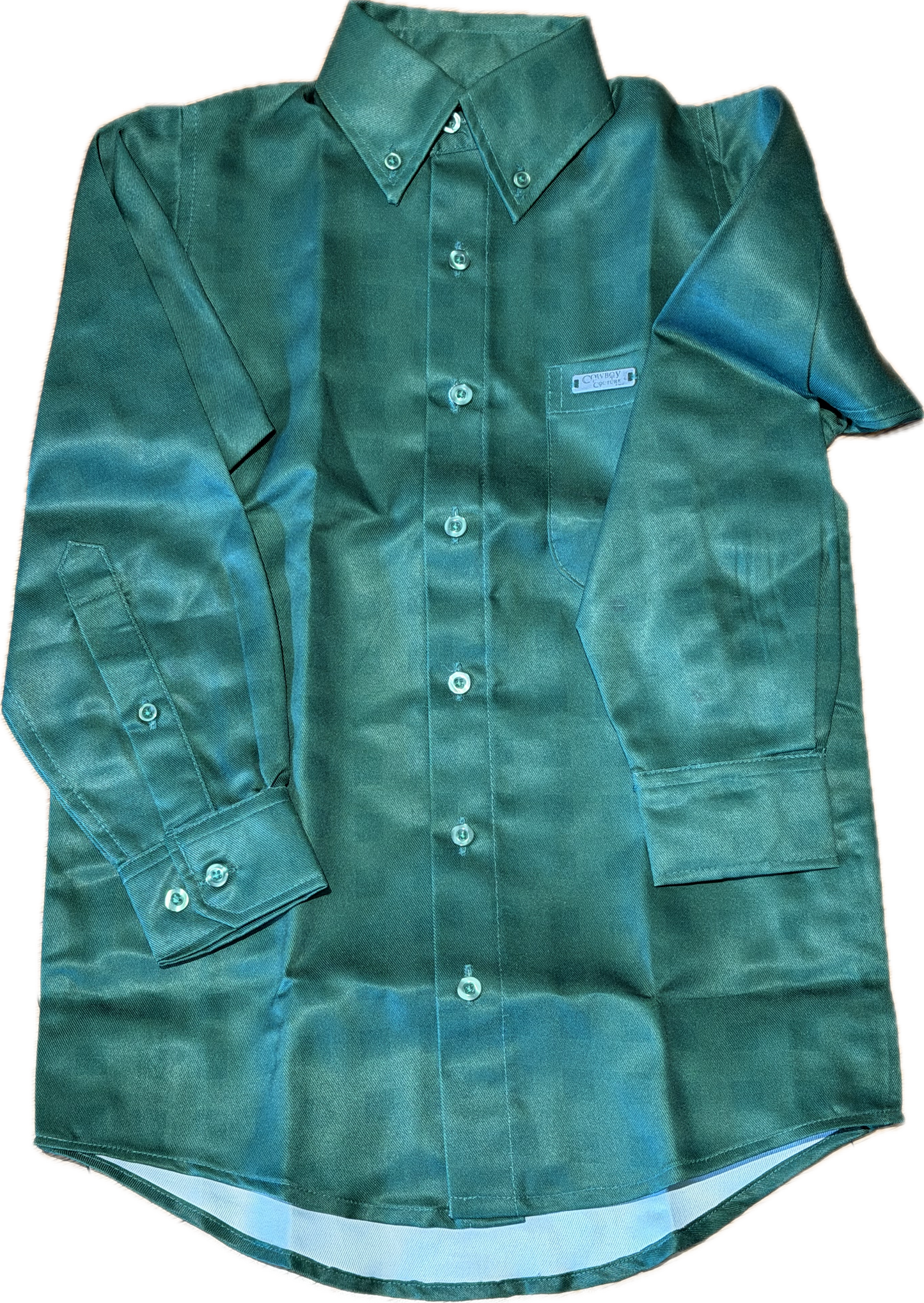 Cowboy Couture Youth Boys -Hunter Green Check- size 4