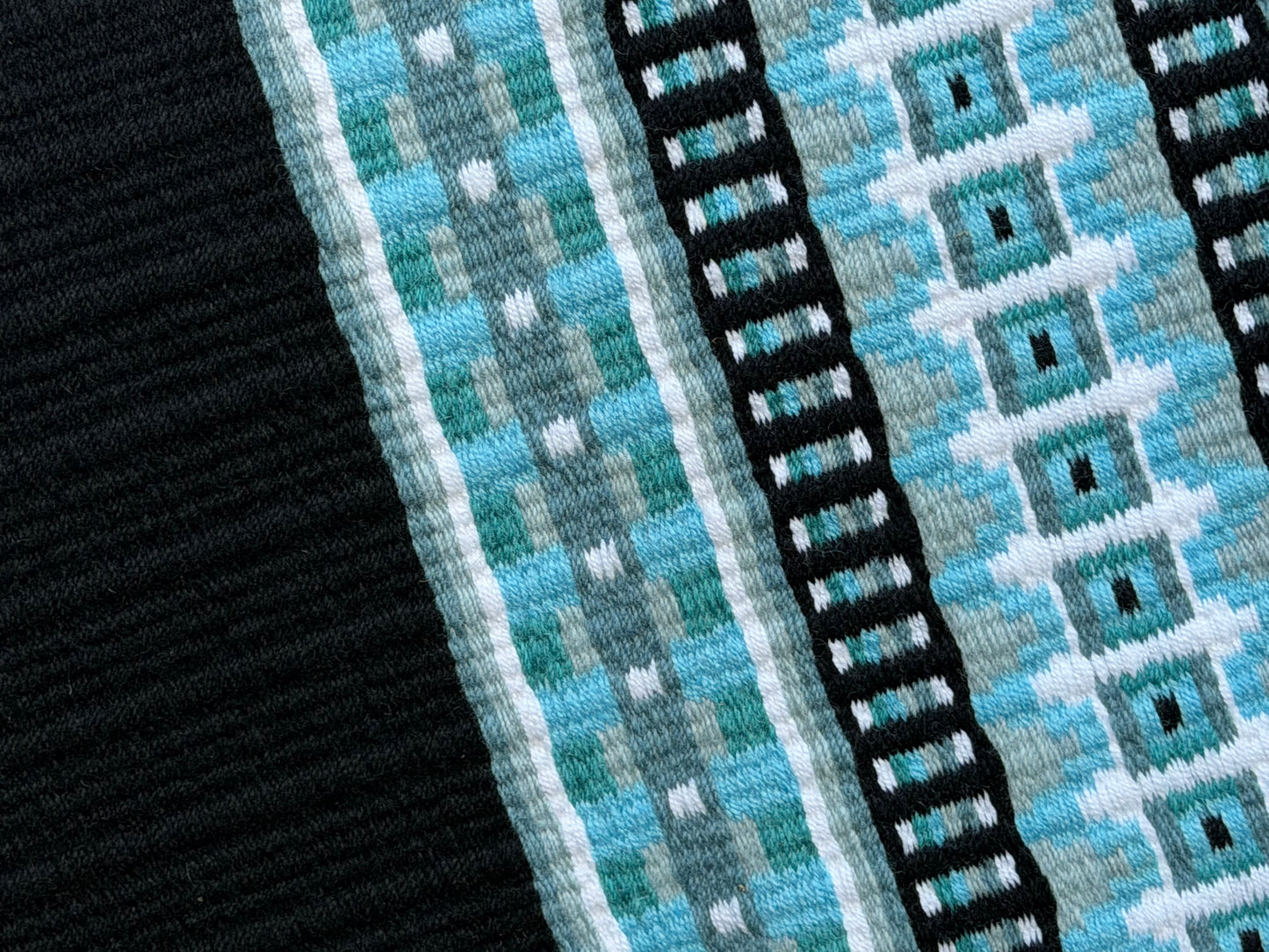 B540 Oversized Saddle Blanket Black, White, Aqua, Niagara, Denim, Soft Teal